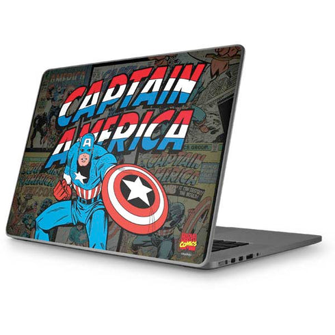 Marvel Classic Comics Captain America Vintage Apple MacBook Pro 17-inch Skin